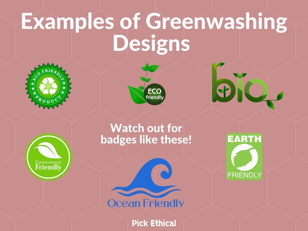 examples of greenwashing logos