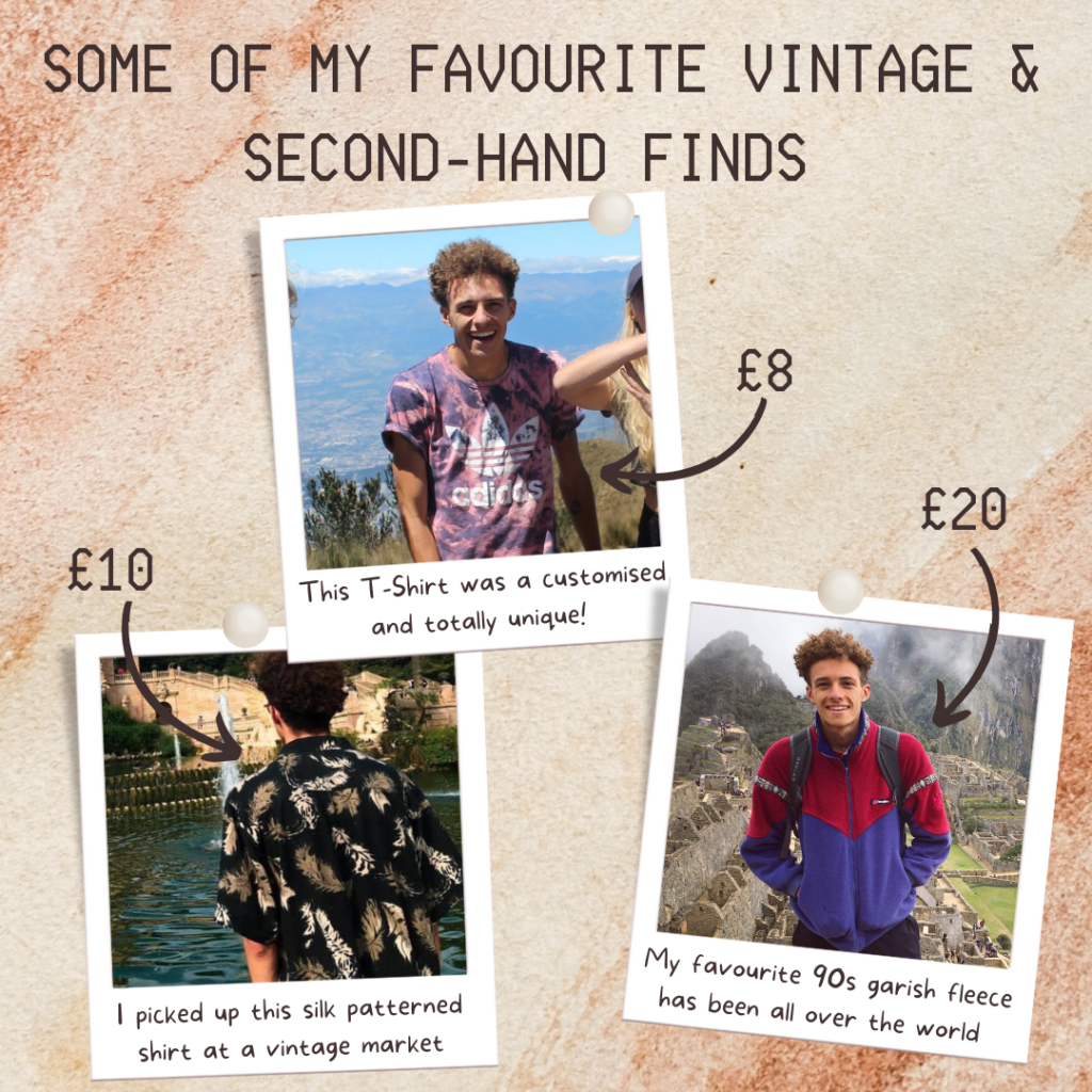 Examples of unique second hand clothes